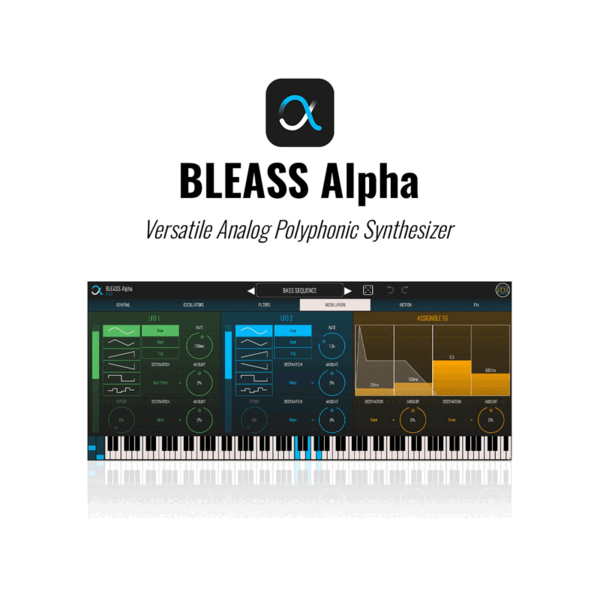 BLEASS Alpha 虛擬類比複音合成器 Plugin (下載版)