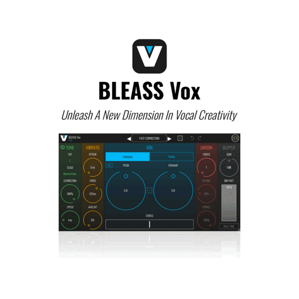 BLEASS Vox 人聲效果處理器 Plugin (下載版) - 人聲 / 音準校正軟體
