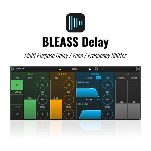 BLEASS Delay 延遲效果器 Plugin (下載版) - 效果器軟體 Plugin