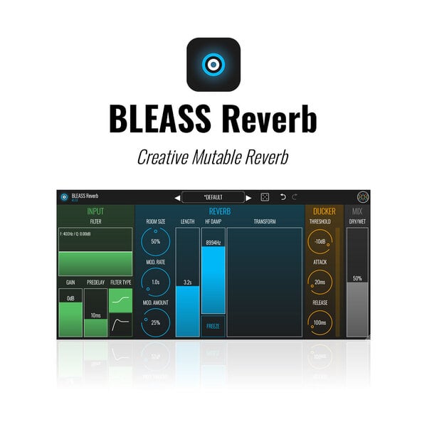 BLEASS Reverb 殘響效果器 Plugin (下載版) - 效果器軟體 Plugin