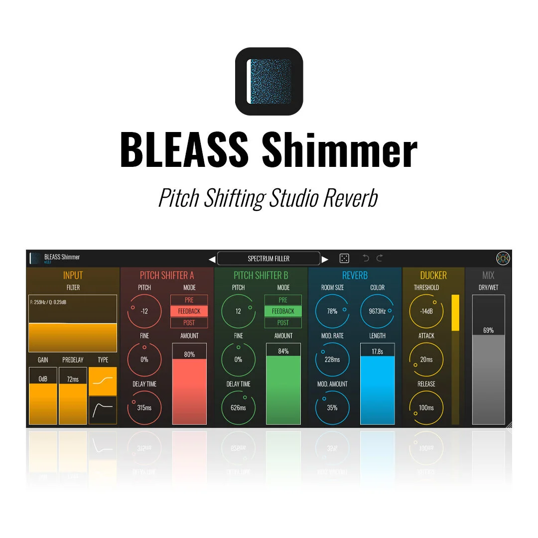 BLEASS Shimmer 移調殘響效果器 Plugin (下載版) - 主圖