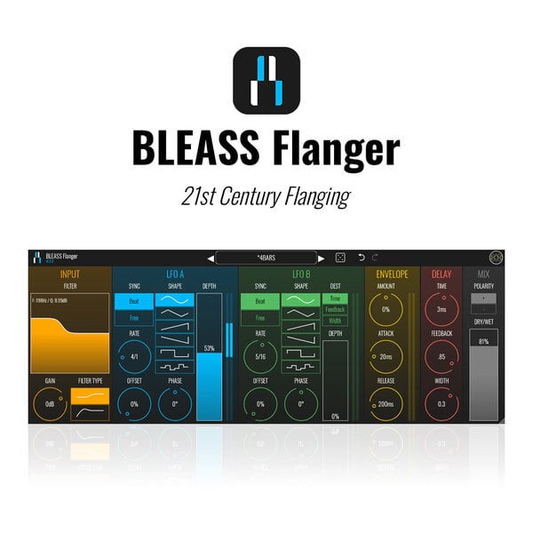 BLEASS Flanger 鑲邊效果器 Plugin (下載版) - 效果器軟體 Plugin