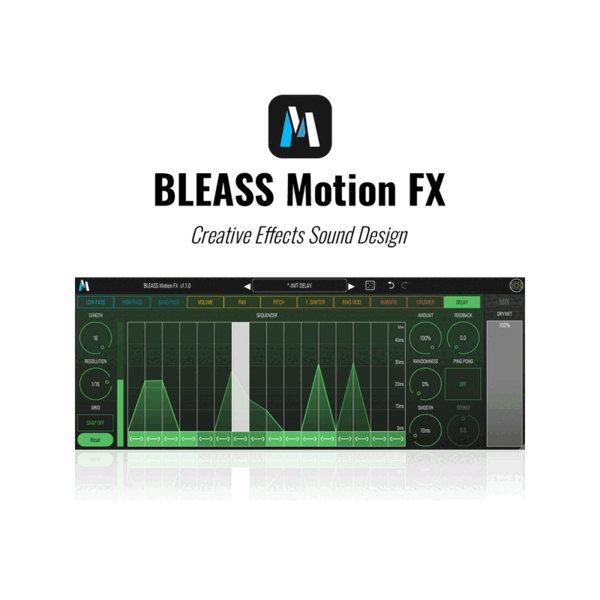BLEASS Motion FX 動態序列多重效果器 Plugin (下載版) - 效果器軟體 Plugin