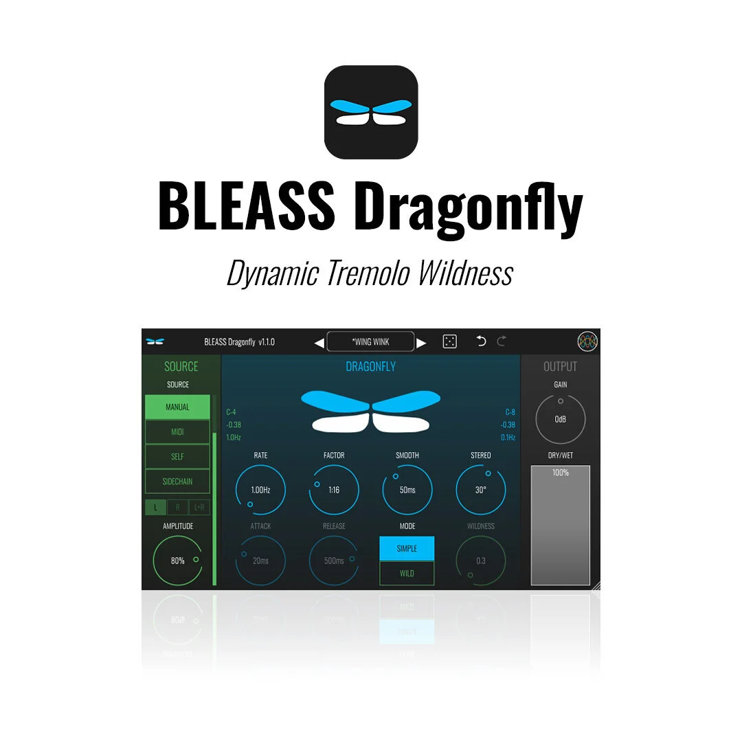 BLEASS Dragonfly 頻率調變顫音效果器 Plugin (下載版) - 主圖