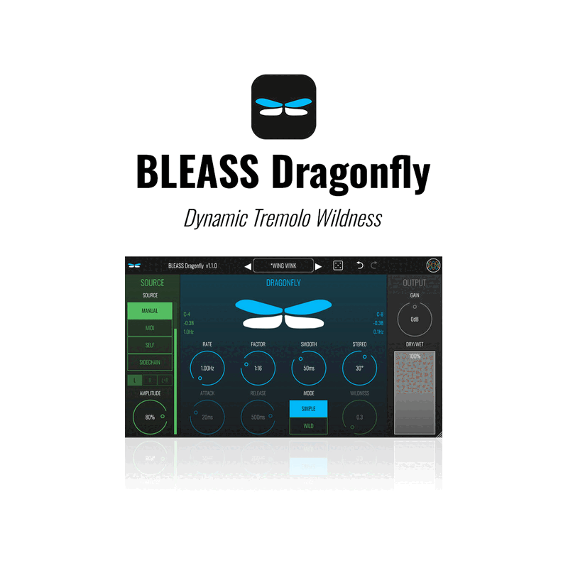 Dragonfly 頻率調變顫音效果器 Plugin (下載版)