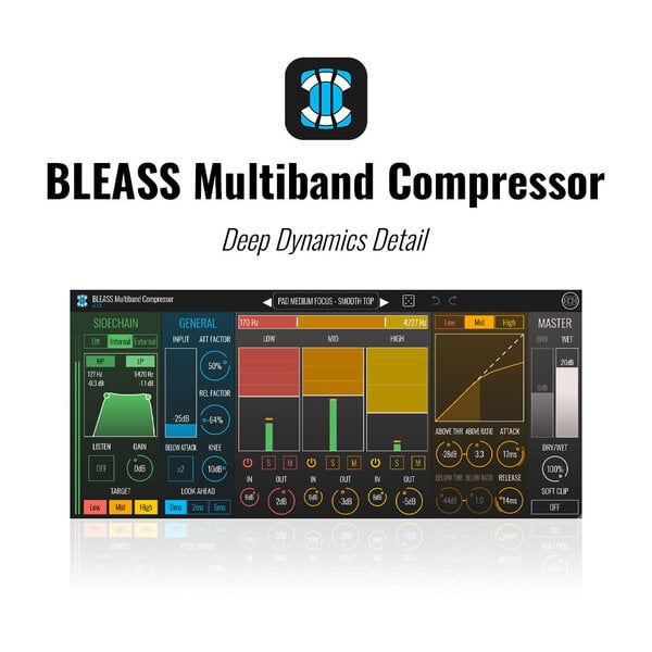 BLEASS Multiband Compressor 多頻段壓縮器 Plugin (下載版) - 效果器軟體 Plugin