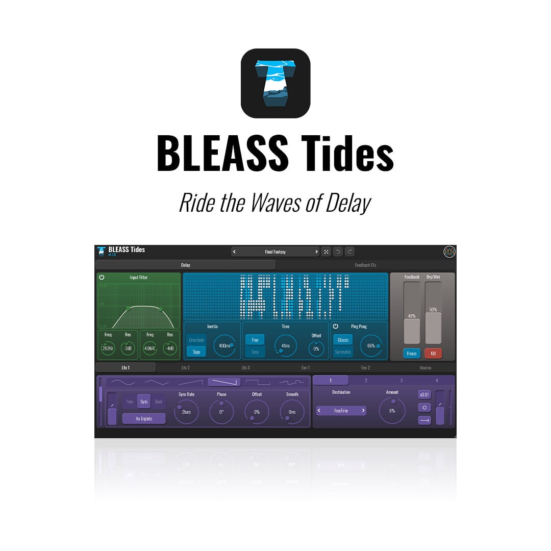 BLEASS Tides 液態延遲效果器 Plugin (下載版) - 產品圖片 1