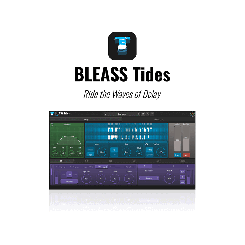 Tides 液態 Delay 效果器 Plugin (下載版)