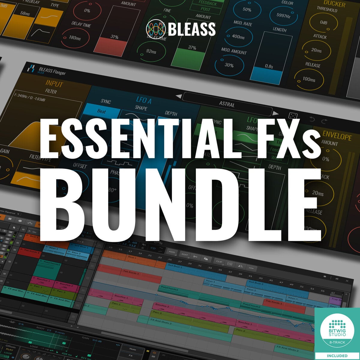 Essential FXs Bundle 九款經典效果器 Plugin 套組 (下載版)