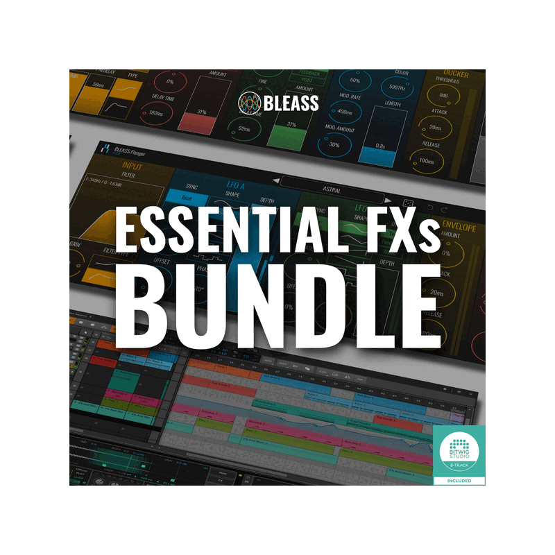 Essential FXs Bundle 九款經典效果器 Plugin 套組 (下載版)