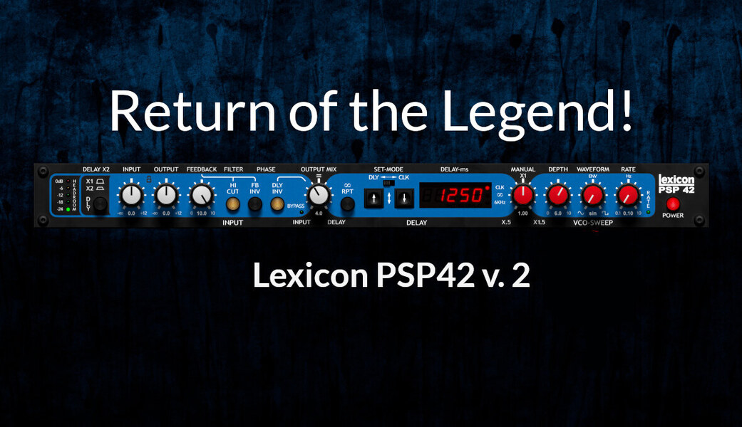 PSP Audioware Lexicon PSP 42 數位延遲 / 樂句取樣效果器 Plugin (下載版) - 效果器軟體 Plugin