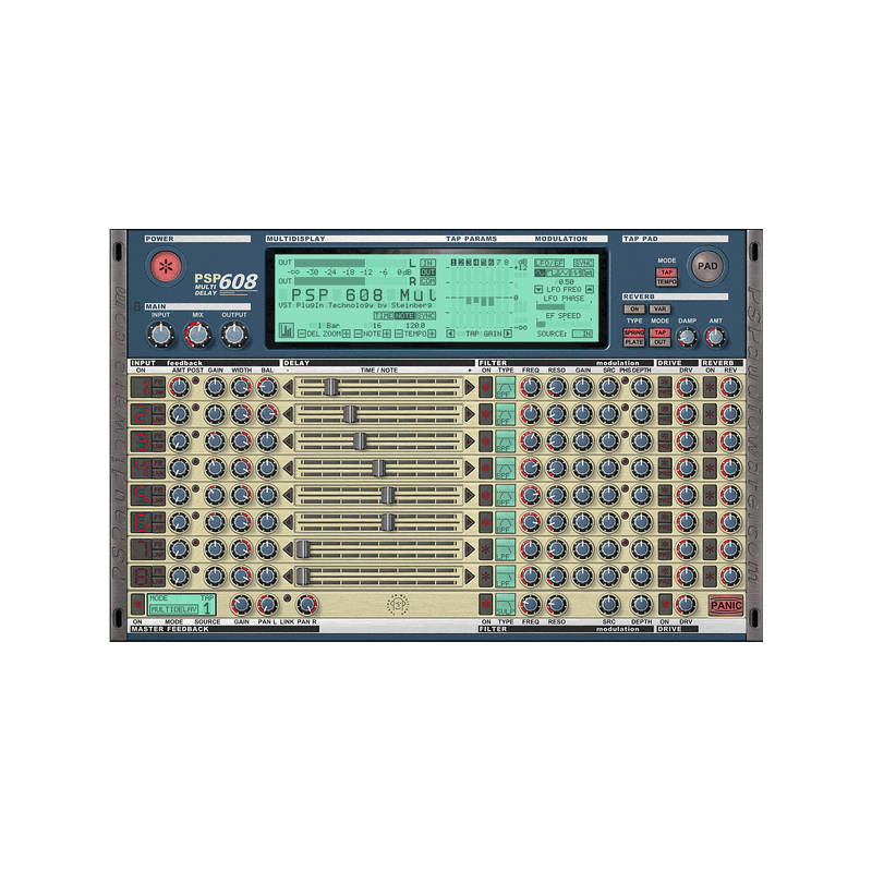 608 Multi-Delay 多分頭延遲效果器 Plugin (下載版)