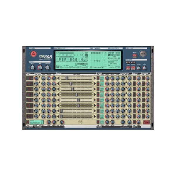 PSP Audioware 608 Multi-Delay 多分頭延遲效果器 Plugin (下載版) - 效果器軟體 Plugin