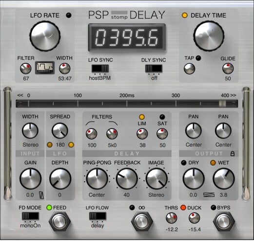 PSP Audioware stompDelay 創意延遲 / 循環效果器 Plugin (下載版) - 產品圖片 1