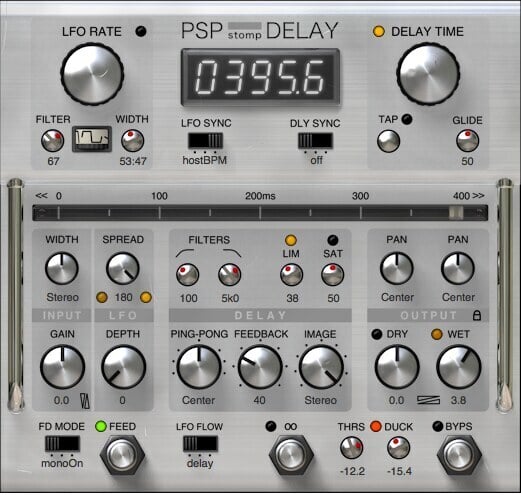 PSP Audioware stompDelay 創意延遲 / 循環效果器 Plugin (下載版) - 效果器軟體 Plugin