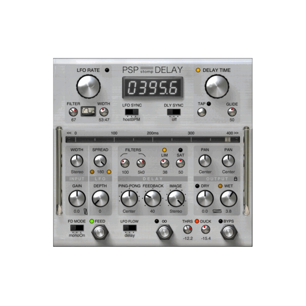 PSP Audioware stompDelay 創意延遲 / 循環效果器 Plugin (下載版) - 效果器軟體 Plugin