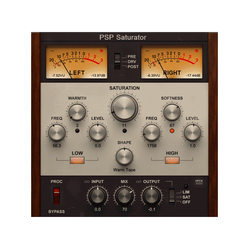 Saturator 類比飽和效果器 Plugin (下載版)