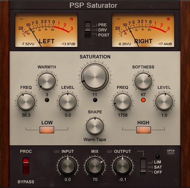 PSP Audioware Saturator 類比飽和效果器 Plugin (下載版) - 效果器軟體 Plugin