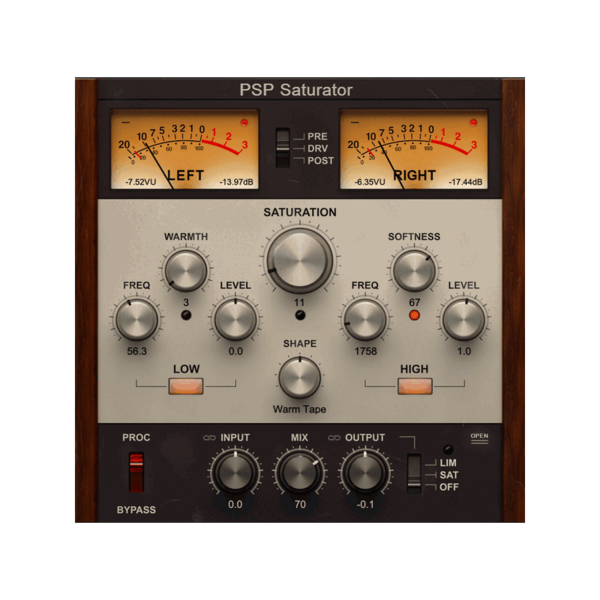PSP Audioware Saturator 類比飽和效果器 Plugin (下載版) - 效果器軟體 Plugin