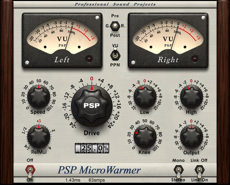 PSP Audioware MicroWarmer 單頻段類比加溫效果器 Plugin (下載版) - 效果器軟體 Plugin
