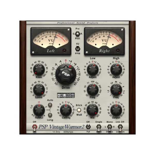 PSP Audioware VintageWarmer 2 類比壓縮 / 限幅效果器 Plugin (下載版) - 效果器軟體 Plugin