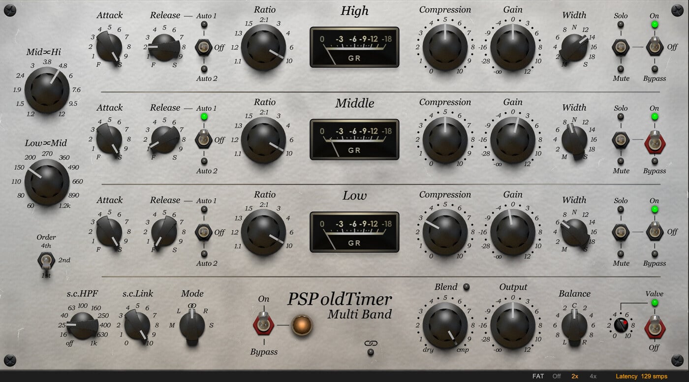 oldTimerMB 復古多頻段壓縮器 Plugin (下載版)