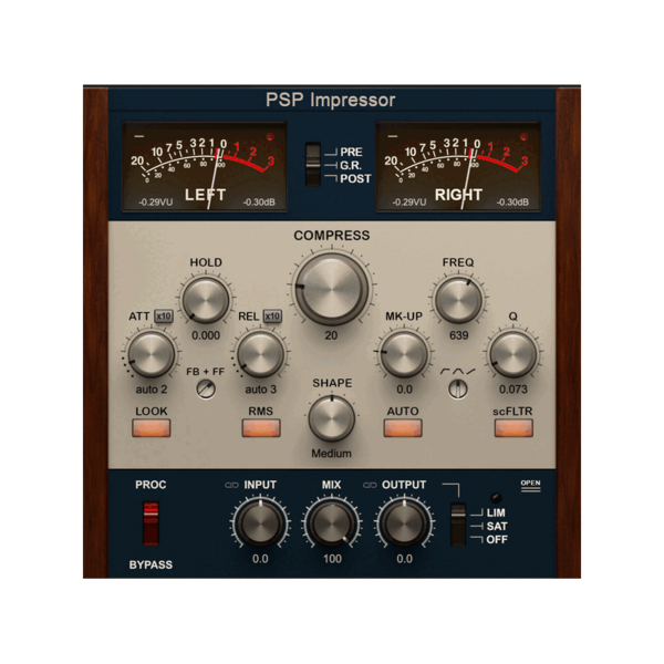 PSP Audioware Impressor 高精度壓縮器 Plugin (下載版) - 效果器軟體 Plugin