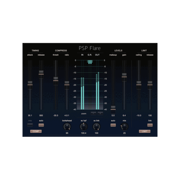 PSP Audioware Flare 心理聲學壓縮器 Plugin (下載版) - 效果器軟體 Plugin