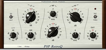 PSP Audioware RetroQ 復古音樂性等化器 Plugin (下載版) - 效果器軟體 Plugin