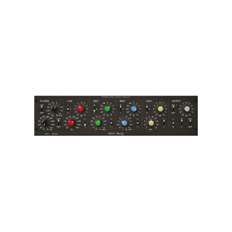 PSP Audioware McQ 經典混音台等化器 Plugin (下載版) - Product Image 1