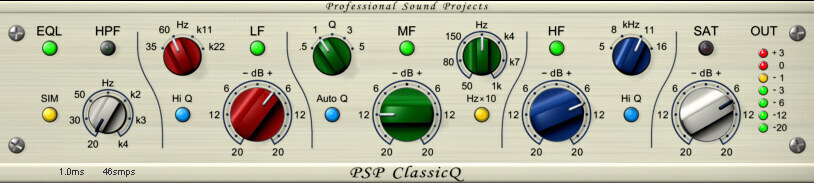 PSP Audioware ClassicQ 英式混音台等化器 Plugin (下載版) - 效果器軟體 Plugin