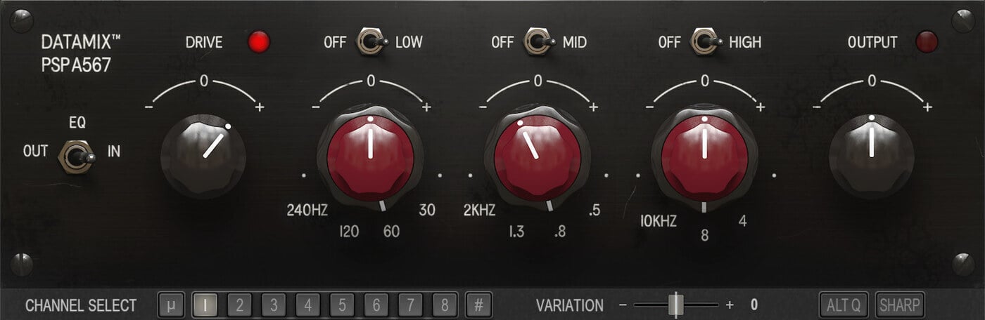 Datamix A567 經典混音台等化器 Plugin (下載版)