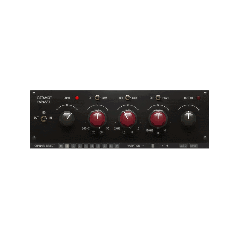 PSP Audioware Datamix A567 經典混音台等化器 Plugin (下載版) - Main Image