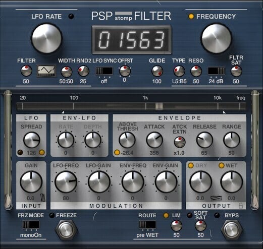 PSP Audioware stompFilter 調變濾波器 Plugin (下載版) - 效果器軟體 Plugin