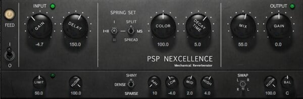 PSP Audioware Nexcellence 項鍊式彈簧殘響效果器 Plugin (下載版) - 效果器軟體 Plugin