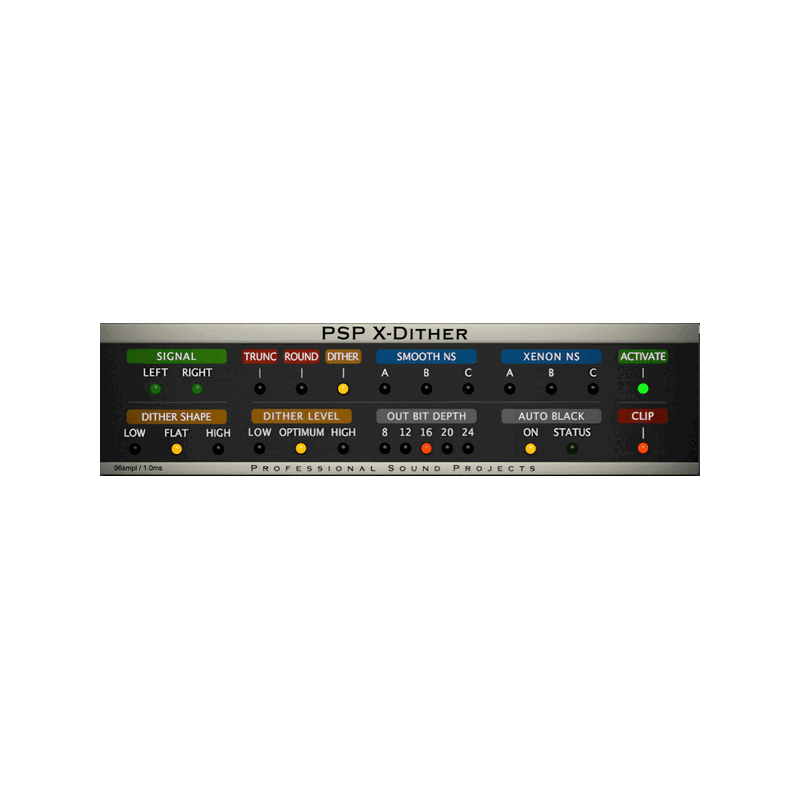 PSP Audioware X-Dither 抖動 / 雜訊整形處理器 Plugin (下載版) - Main Image