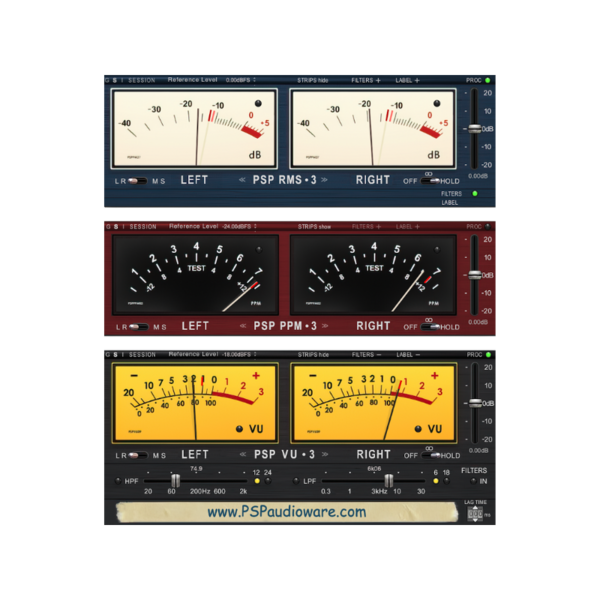 PSP Audioware TripleMeter VU / RMS / PPM 三合一計量 Plugin (下載版) - 效果器軟體 Plugin