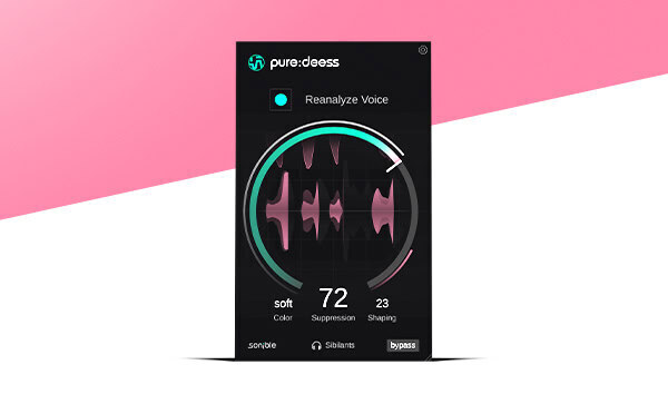 sonible pure:deess 一鍵齒音消除 Plugin (下載版) - 人聲 / 音準校正軟體