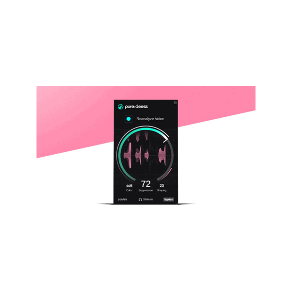 sonible pure:deess 一鍵齒音消除 Plugin (下載版) - 人聲 / 音準校正軟體