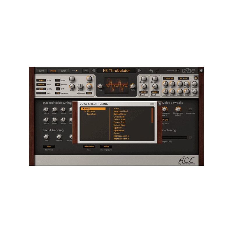 ACE 半模組化合成器 Plugin (下載版)