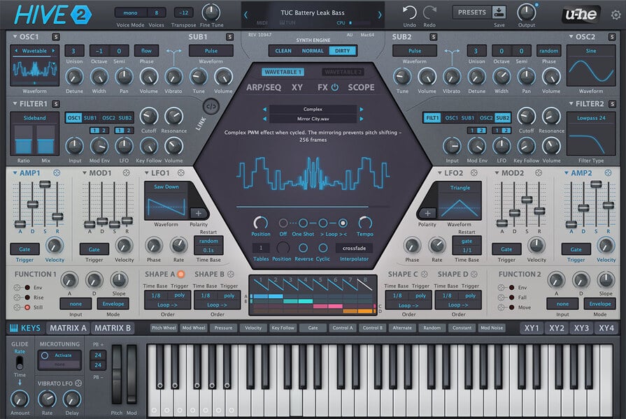 u-he Hive 2 波表合成器 Plugin (下載版) - 音源軟體 Plugin 