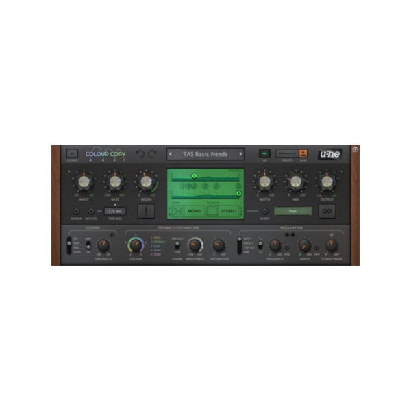 u-he Colour Copy BBD Delay 類比延遲效果器 Plugin (下載版) - 效果器軟體 Plugin