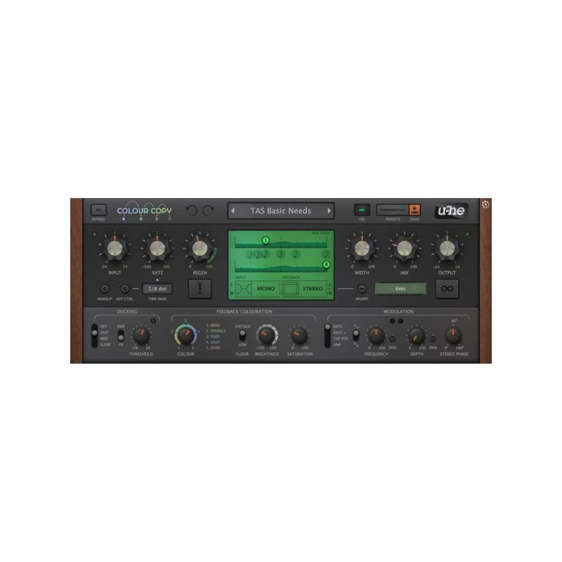Colour Copy BBD 類比 Delay 效果器 Plugin (下載版)