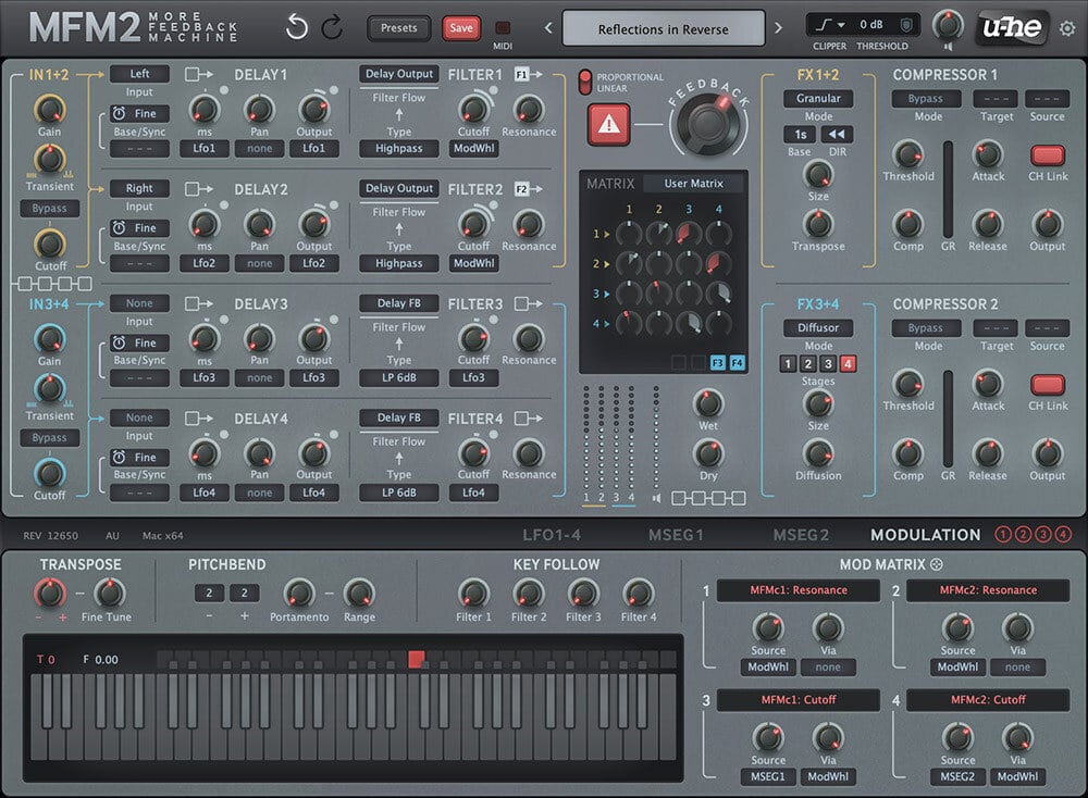 MFM2 多軌回授延遲效果器 Plugin (下載版)