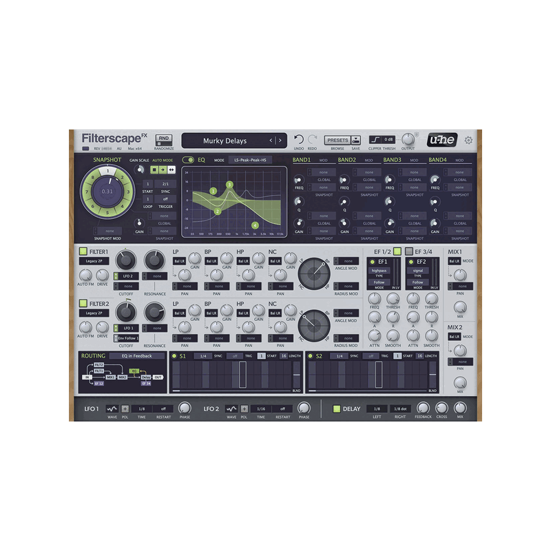 u-he Filterscape 變形等化器 / 濾波器 Plugin (下載版) - 主圖