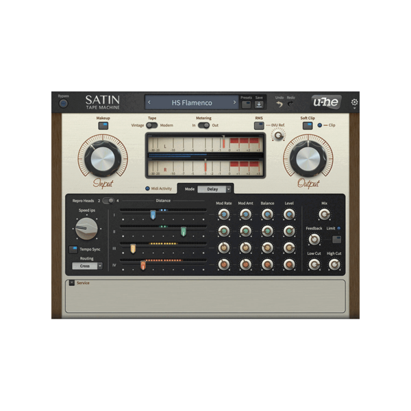 u-he Satin 磁帶模擬效果器 Plugin (下載版) - 效果器軟體 Plugin