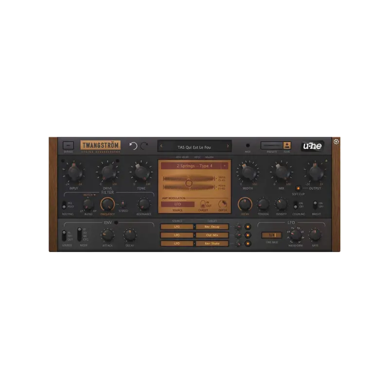 u-he Twangström 彈簧 Reverb 效果器 Plugin (下載版) - 主圖
