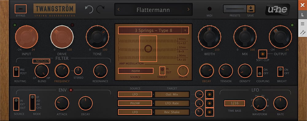 u-he Twangström 彈簧殘響效果器 Plugin (下載版) - 效果器軟體 Plugin