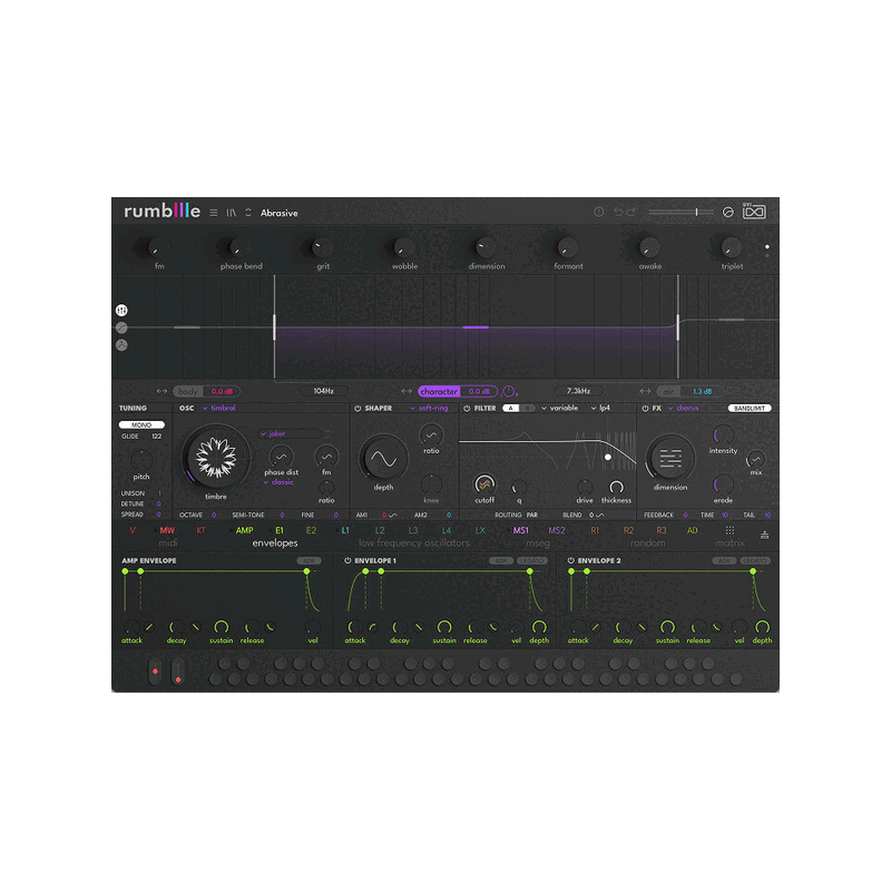 UVI Rumble 多頻段貝斯合成器 Plugin (下載版) - Main Image