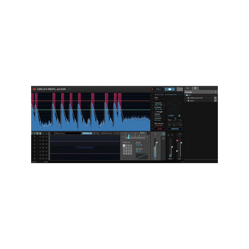 Drum Replacer 智慧鼓組替換效果器 Plugin (下載版)